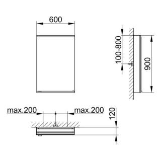 Зеркальный шкаф Keuco Royal Modular 800101032100000 60 см